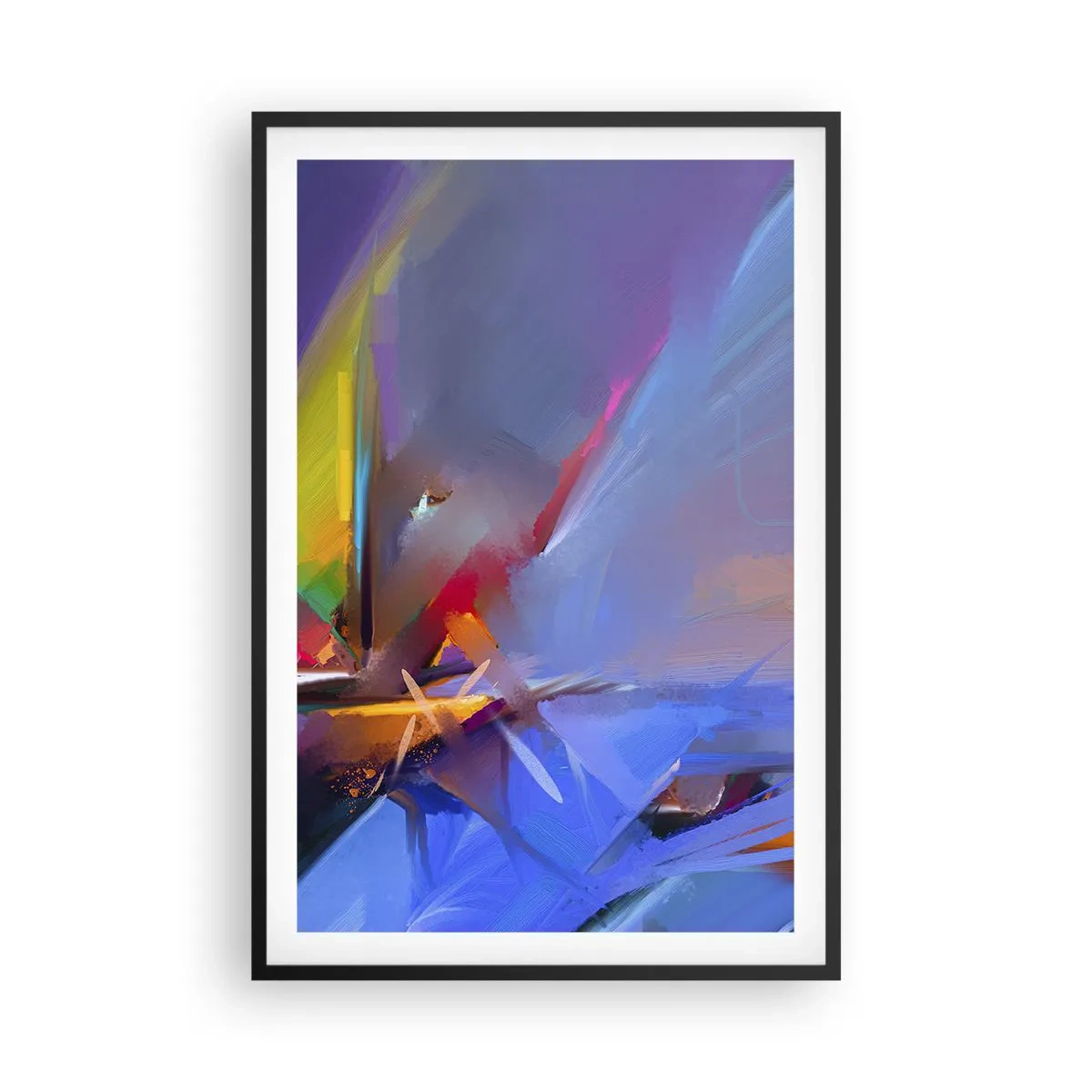 Poster in cornice nera - Eliche come un uccello - 61x91 cm