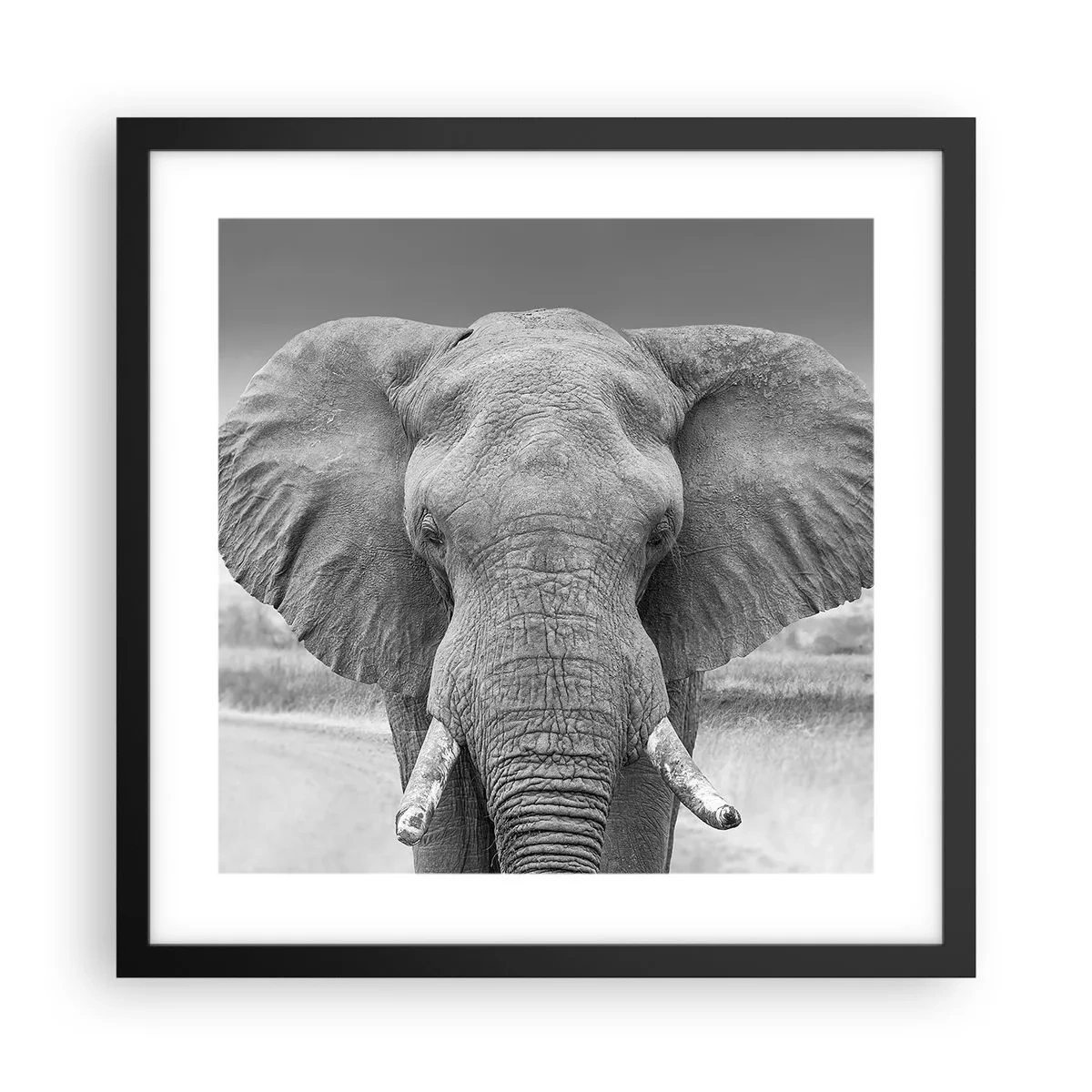 Poster in cornice nera - Benvenuti nel mio mondo - 40x40 cm