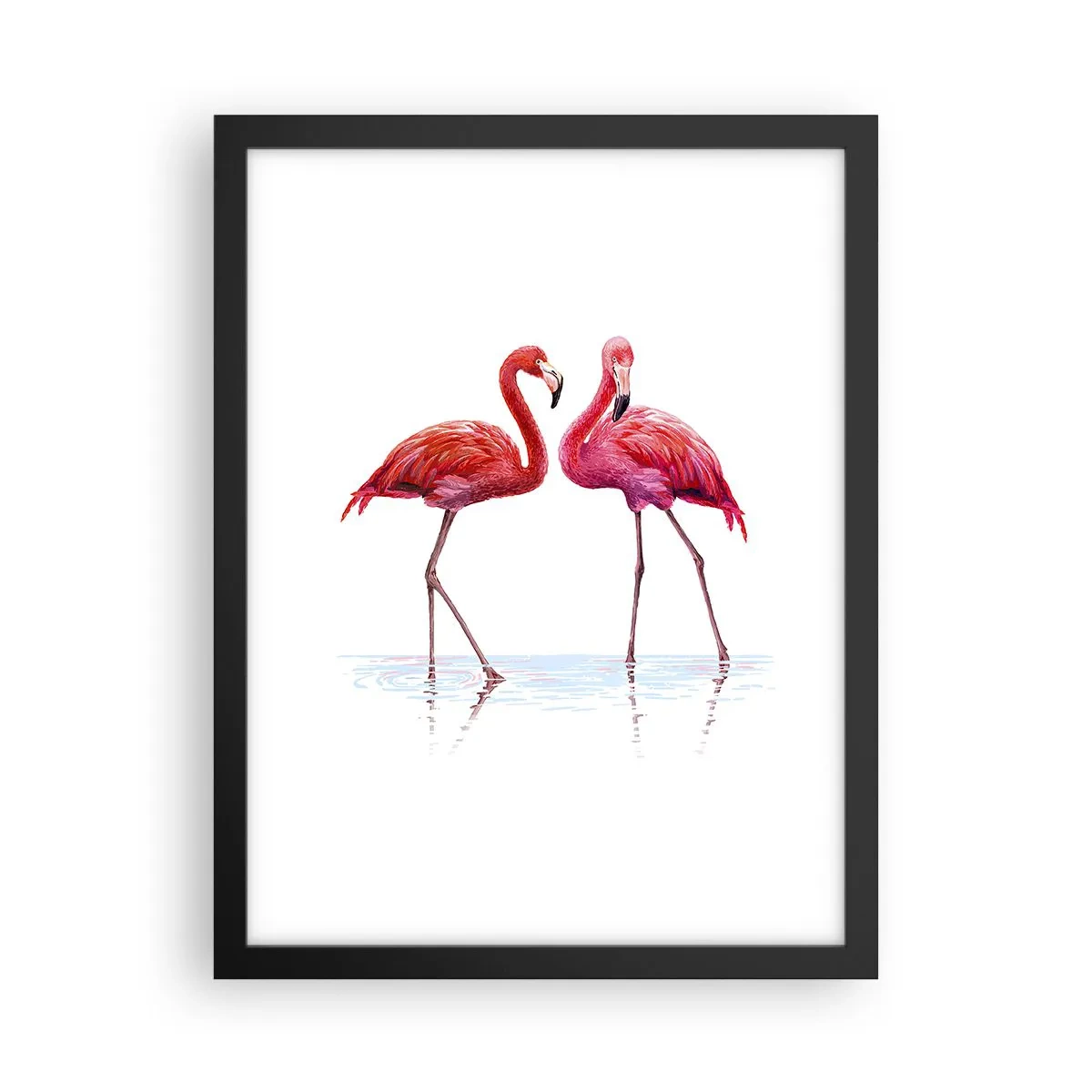 Poster in cornice nera - Appuntamento in rosa - 30x40 cm