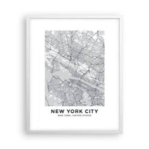 Poster in cornice bianca - Anatomia della metropoli - 40x50 cm