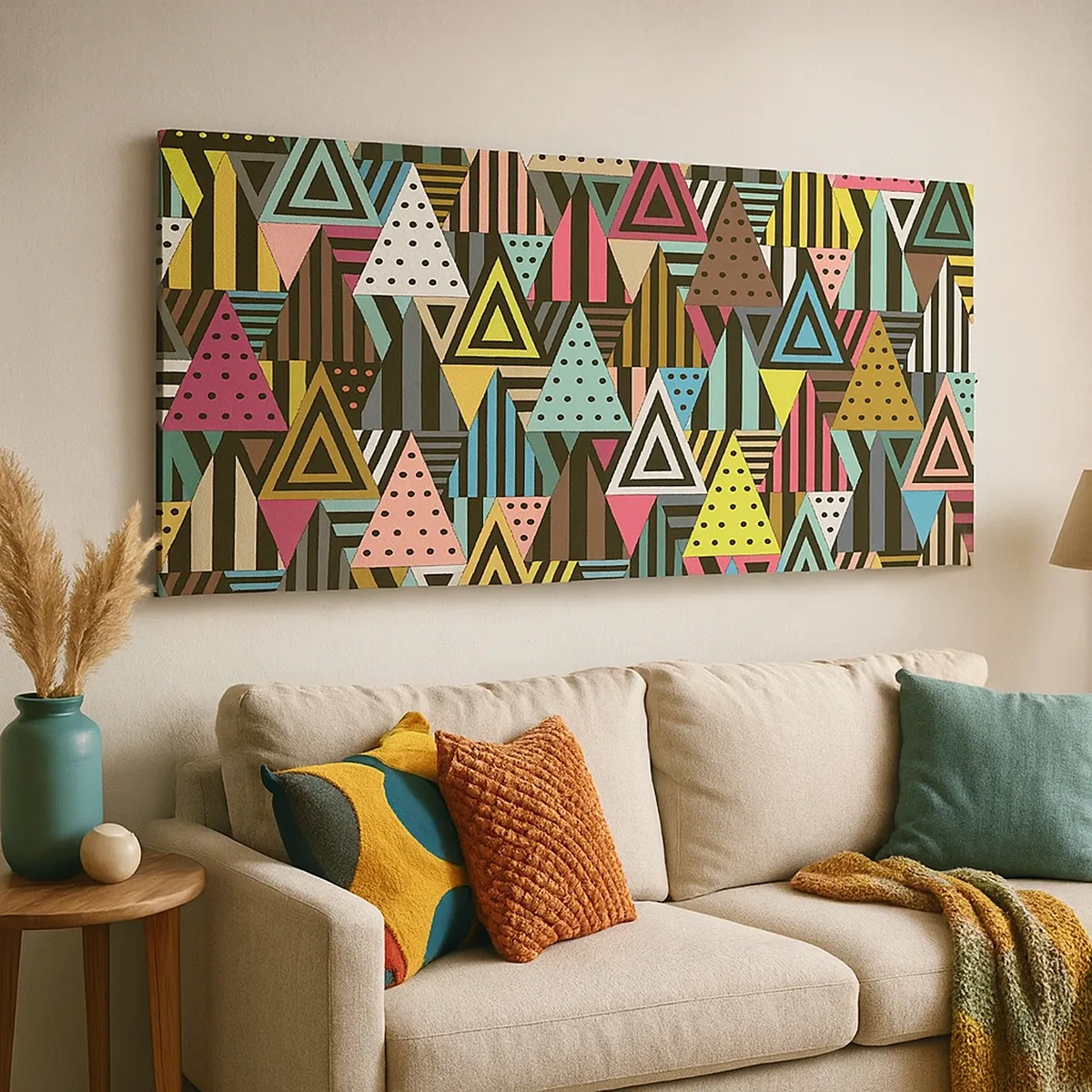 Quadro su tela - Stampe su Tela - Al ritmo di tre - 30x30 cm