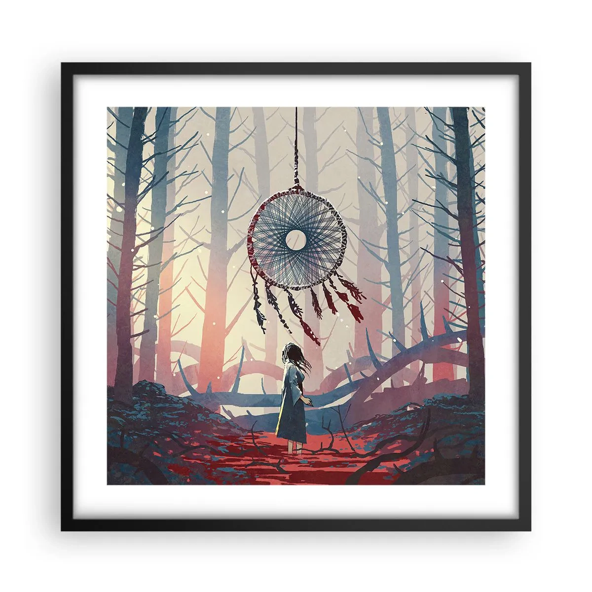 Poster in cornice nera - Il rituale segreto della felicità - 50x50 cm