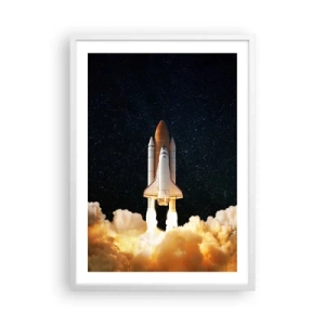 Poster in cornice bianca - Ad astra! - 50x70 cm