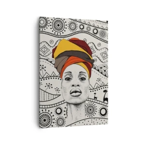 Quadro su tela - Stampe su Tela - Ritratto africano - 70x100 cm