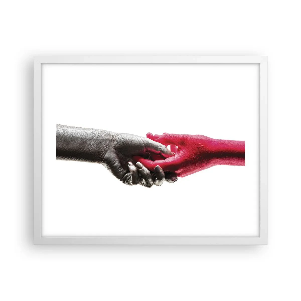 Poster in cornice bianca - Insieme, sebbene diversi - 50x40 cm