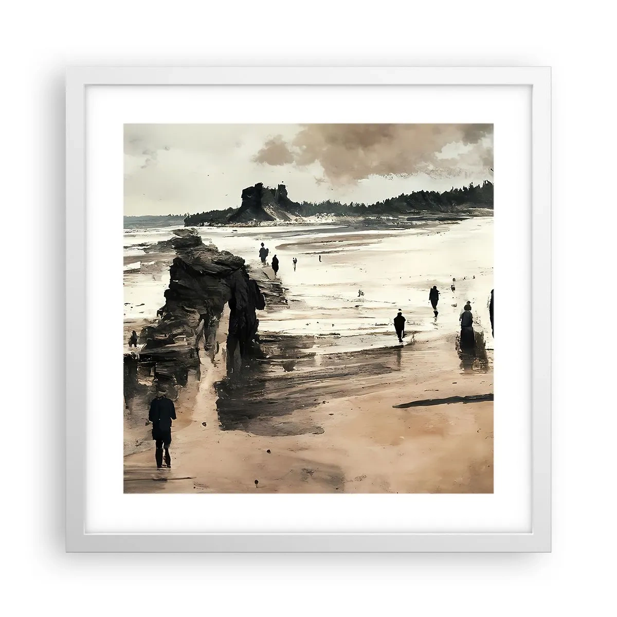 Poster in cornice bianca - Convocati - 40x40 cm