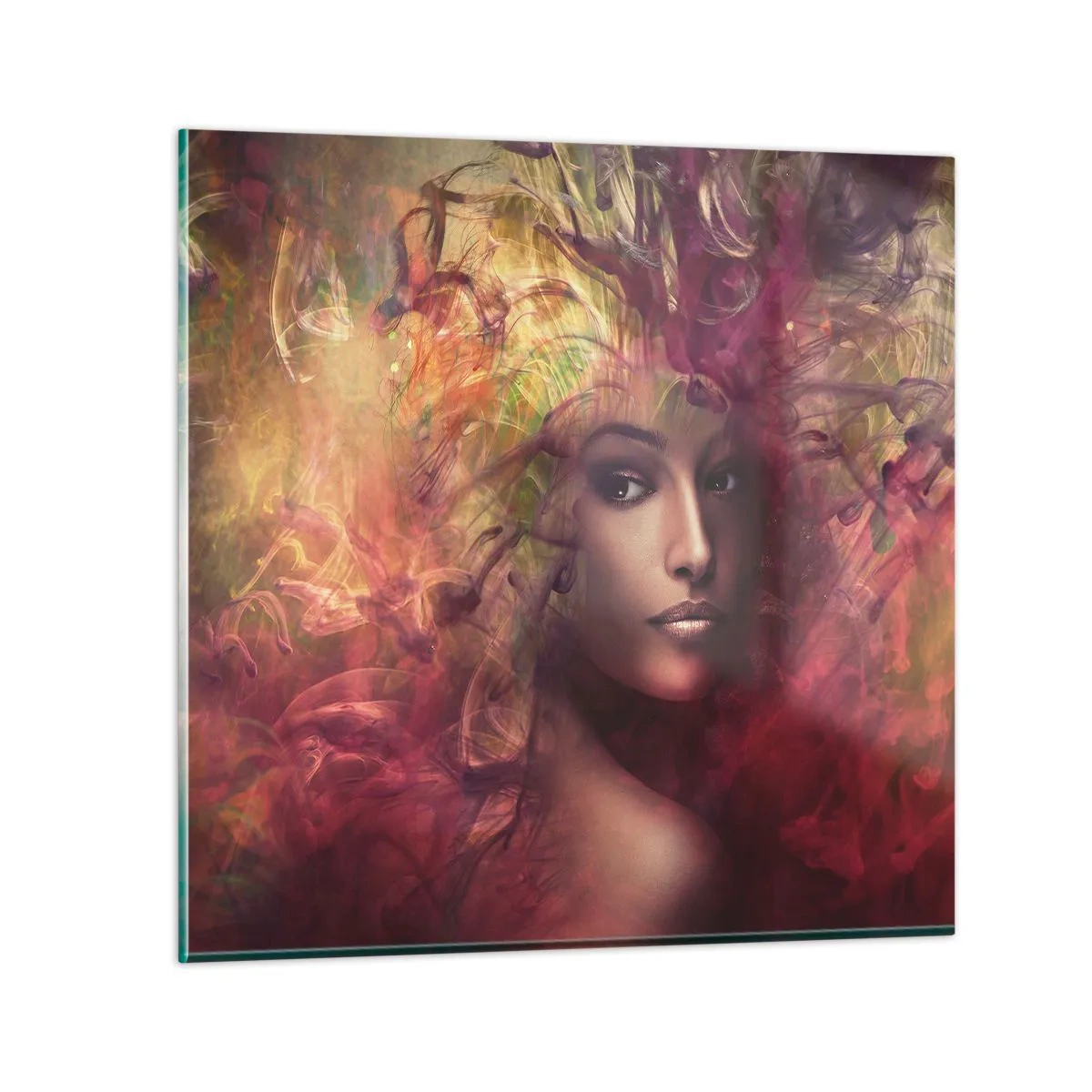 Quadro su vetro - Sono qui! - 50x50 cm