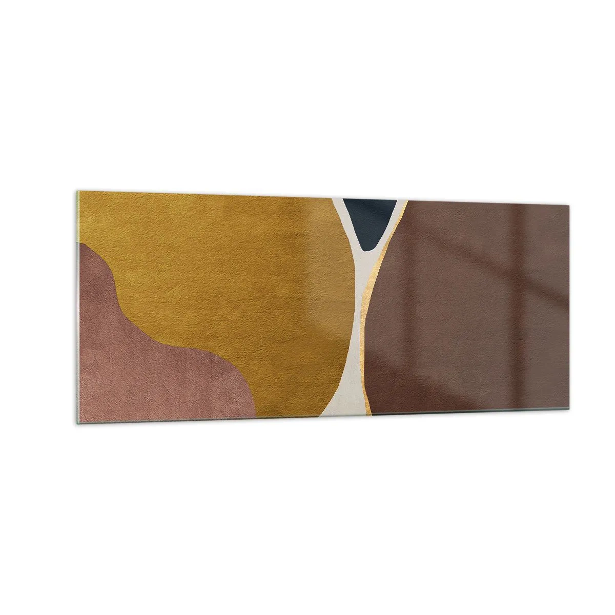 Quadro su vetro - Astrazione: un luogo nello spazio - 100x40 cm