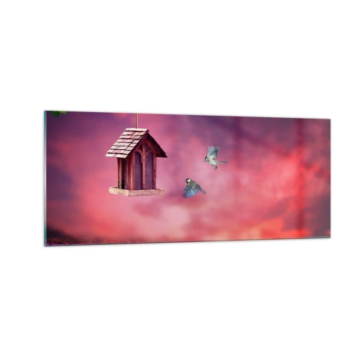 Quadro su vetro - Invito a cena - 100x40 cm