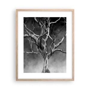 Poster in cornice rovere chiaro - Primordiale e sacro - 40x50 cm