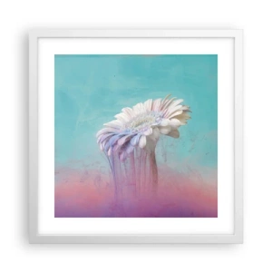 Poster in cornice bianca - L'aldilà dei fiori - 40x40 cm