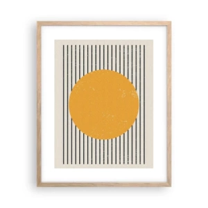 Poster in cornice rovere chiaro - La forza della semplicità - 40x50 cm