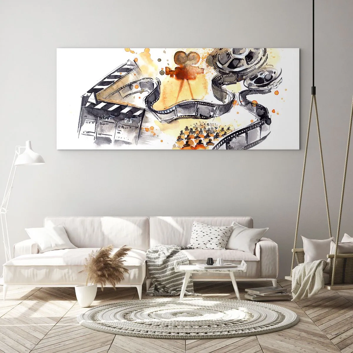 Quadro su vetro - Nel paese dei sogni - 90x30 cm