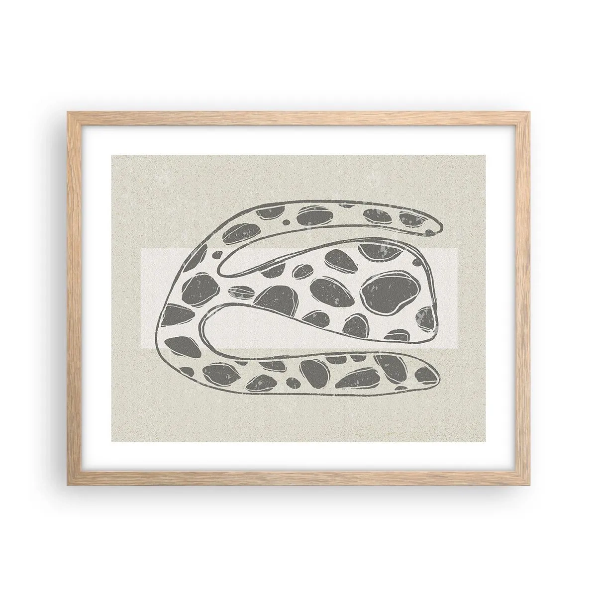 Poster in cornice rovere chiaro - Creatura stranissima - 50x40 cm