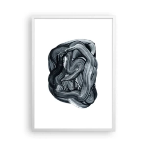 Poster in cornice bianca - Non è così semplice - 50x70 cm