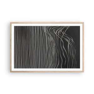 Poster in cornice rovere chiaro - Ritmo e accento - 91x61 cm