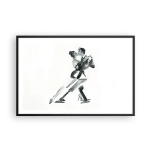 Poster in cornice nera - In un unico ritmo - 91x61 cm