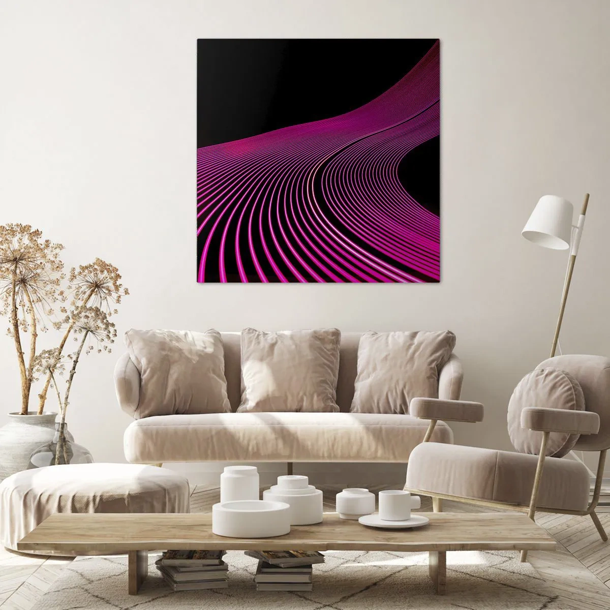 Quadro su tela - Stampe su Tela - Il viale della luce - 50x50 cm