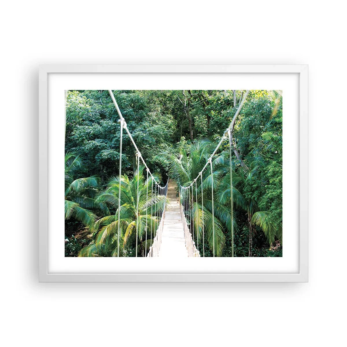 Poster in cornice bianca - Welcome to the jungle! - 50x40 cm
