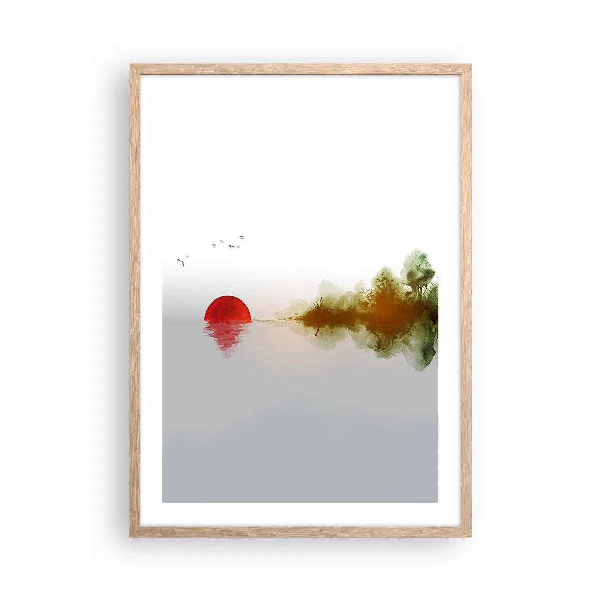 Poster in cornice rovere chiaro - Promessa di pace - 50x70 cm