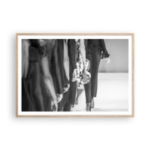 Poster in cornice rovere chiaro - Sfilata in stile - 100x70 cm