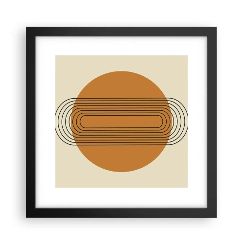 Poster in cornice nera - Piano perfetto - 30x30 cm
