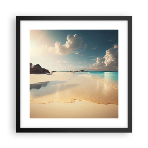 Poster in cornice nera - Giornata ideale - 40x40 cm