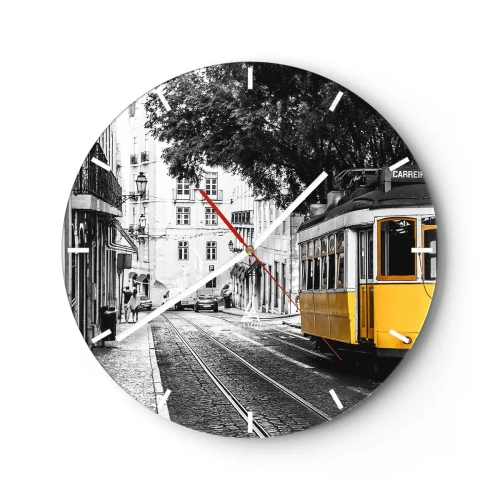Orologio da parete - Orologio in Vetro - Con il fado in sottofondo - 40x40 cm