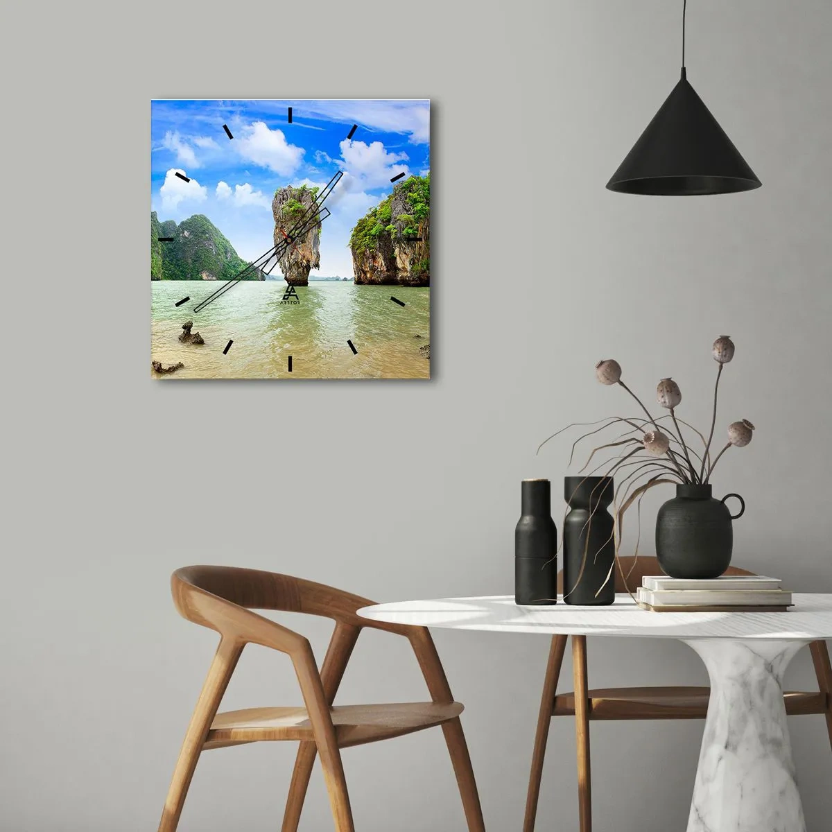 Orologio da parete - Orologio in Vetro - Meraviglie rocciose della natura - 30x30 cm