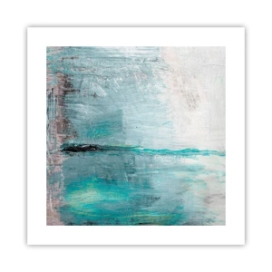 Poster - Orizzonte nel blu - 40x40 cm