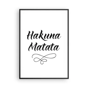 Poster in cornice nera - Il miglior consiglio - 70x100 cm