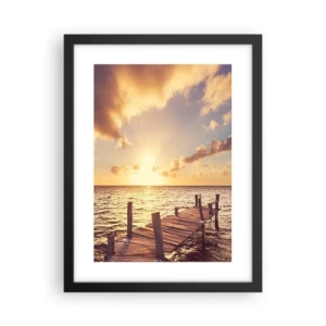 Poster in cornice nera - Il paese dorato della mitezza - 30x40 cm