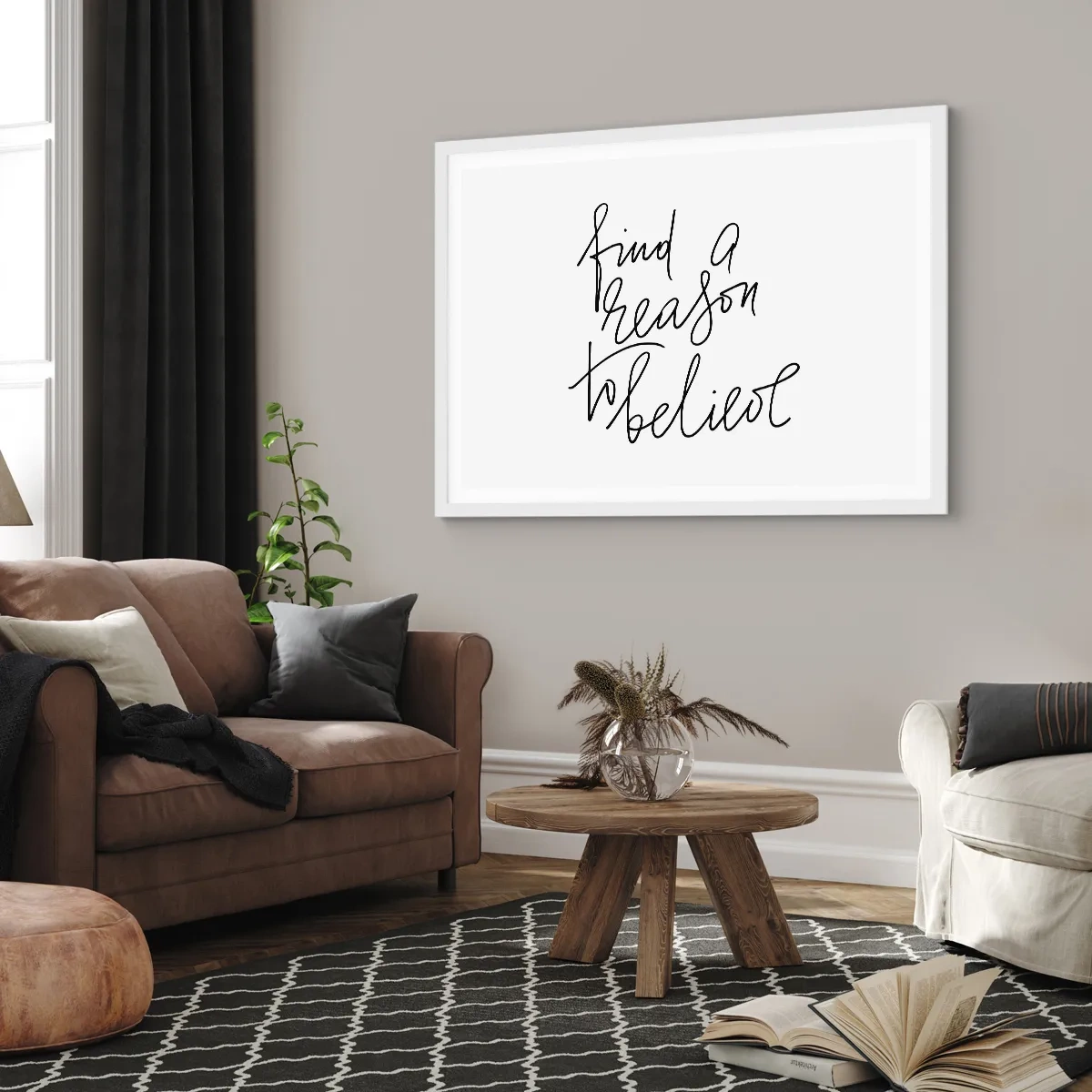 Poster in cornice bianca - è possibile - 91x61 cm