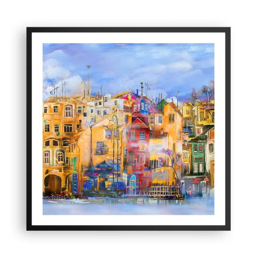 Poster in cornice nera - Siamo insieme - 60x60 cm