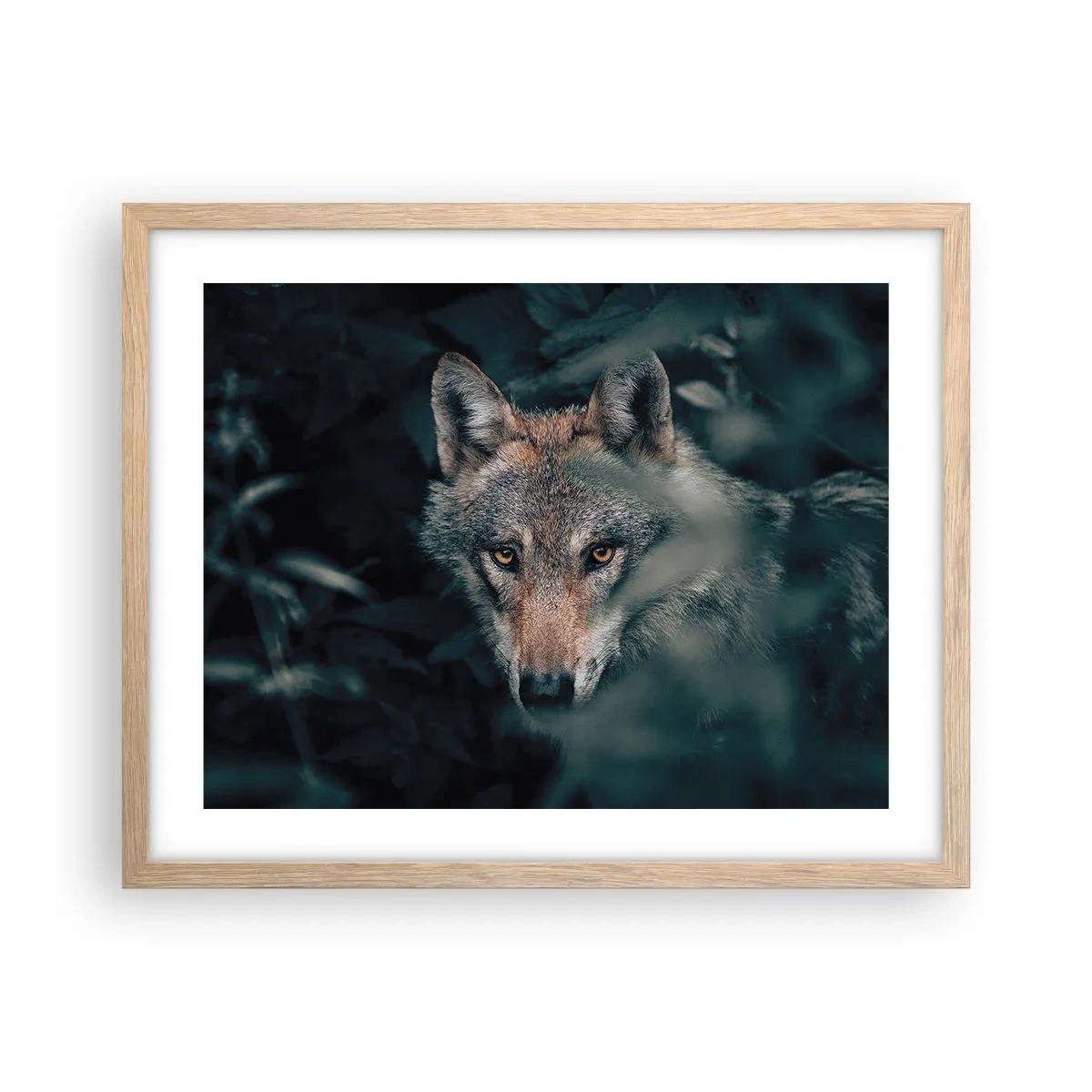 Poster in cornice rovere chiaro - Cacciatore - 50x40 cm