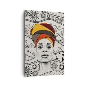 Quadro su tela - Stampe su Tela - Ritratto africano - 80x120 cm