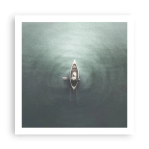 Poster - Nel lago al chiaro di luna - 60x60 cm