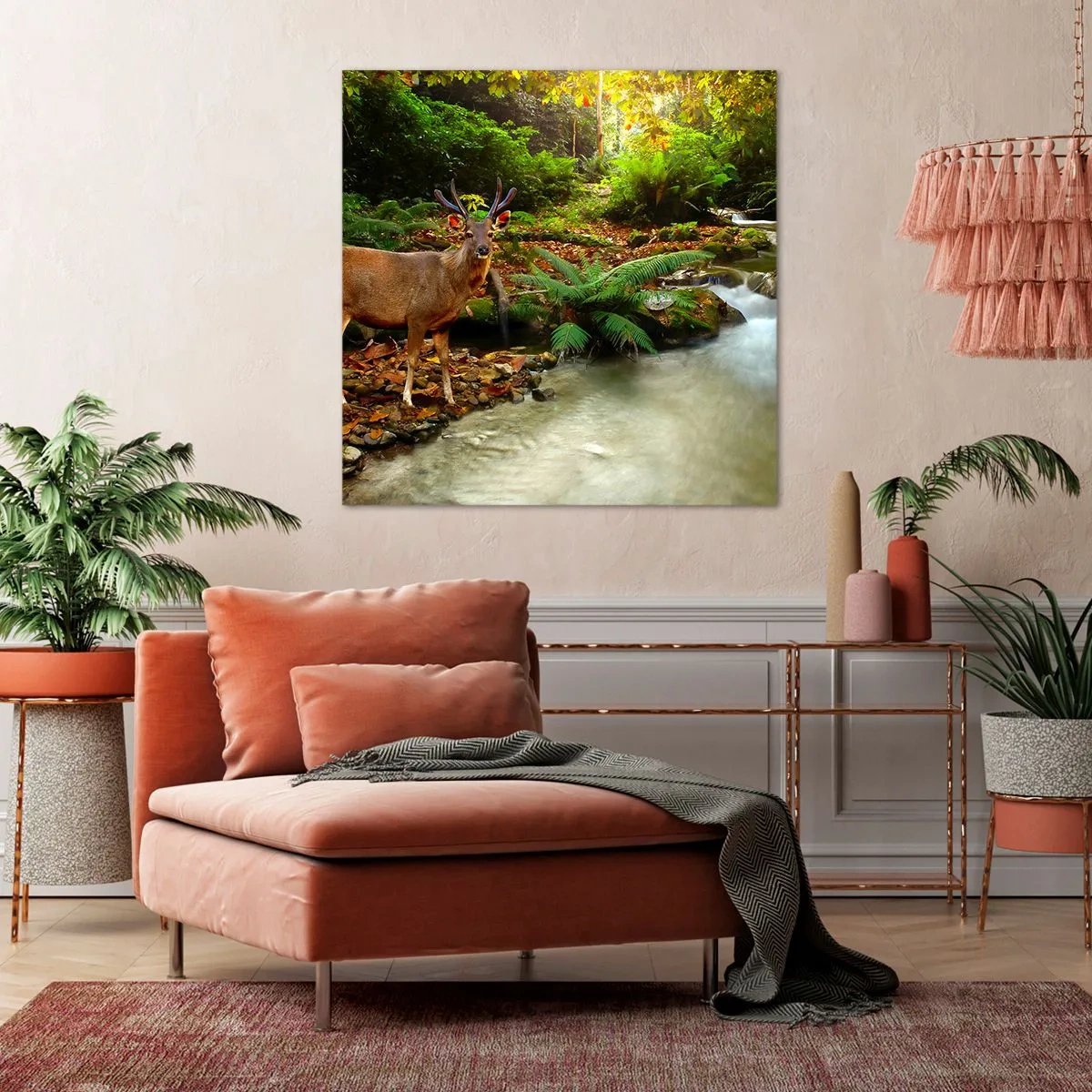 Quadro su tela - Stampe su Tela - Benvenuto nel mio mondo - 60x60 cm