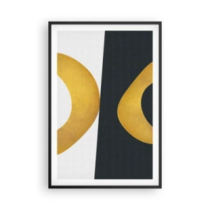 Poster in cornice nera - Iniziamo dall'oro - 61x91 cm