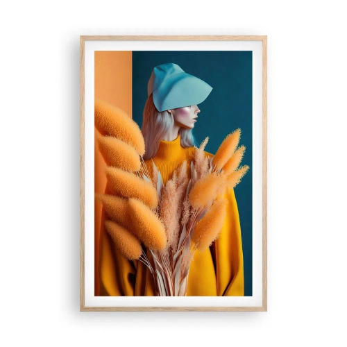 Poster in cornice rovere chiaro - Ritratto soffice - 61x91 cm