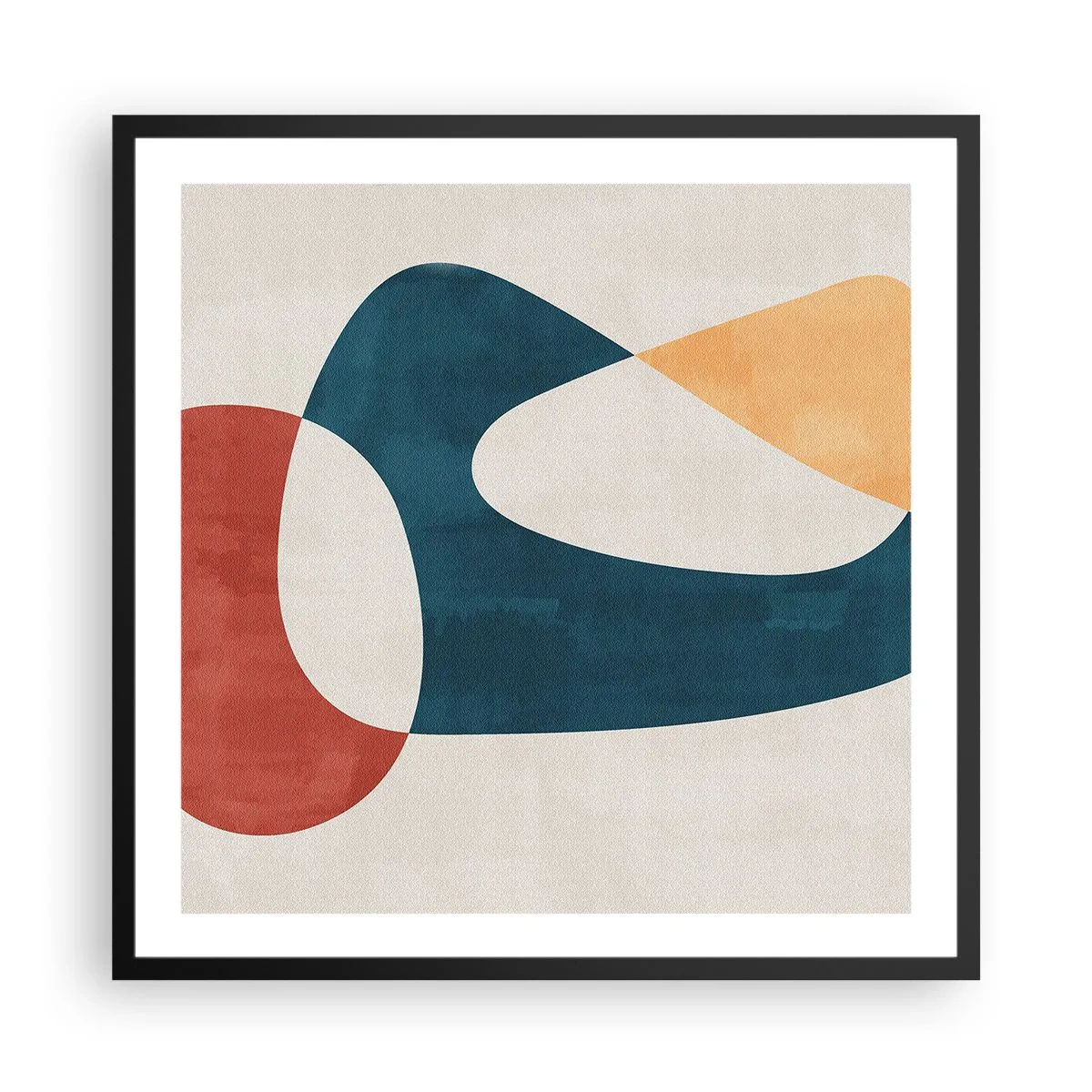 Poster in cornice nera - Influenze e metamorfosi - 60x60 cm