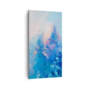 Quadro su tela - Stampe su Tela - Astrazione invernale - 65x120 cm