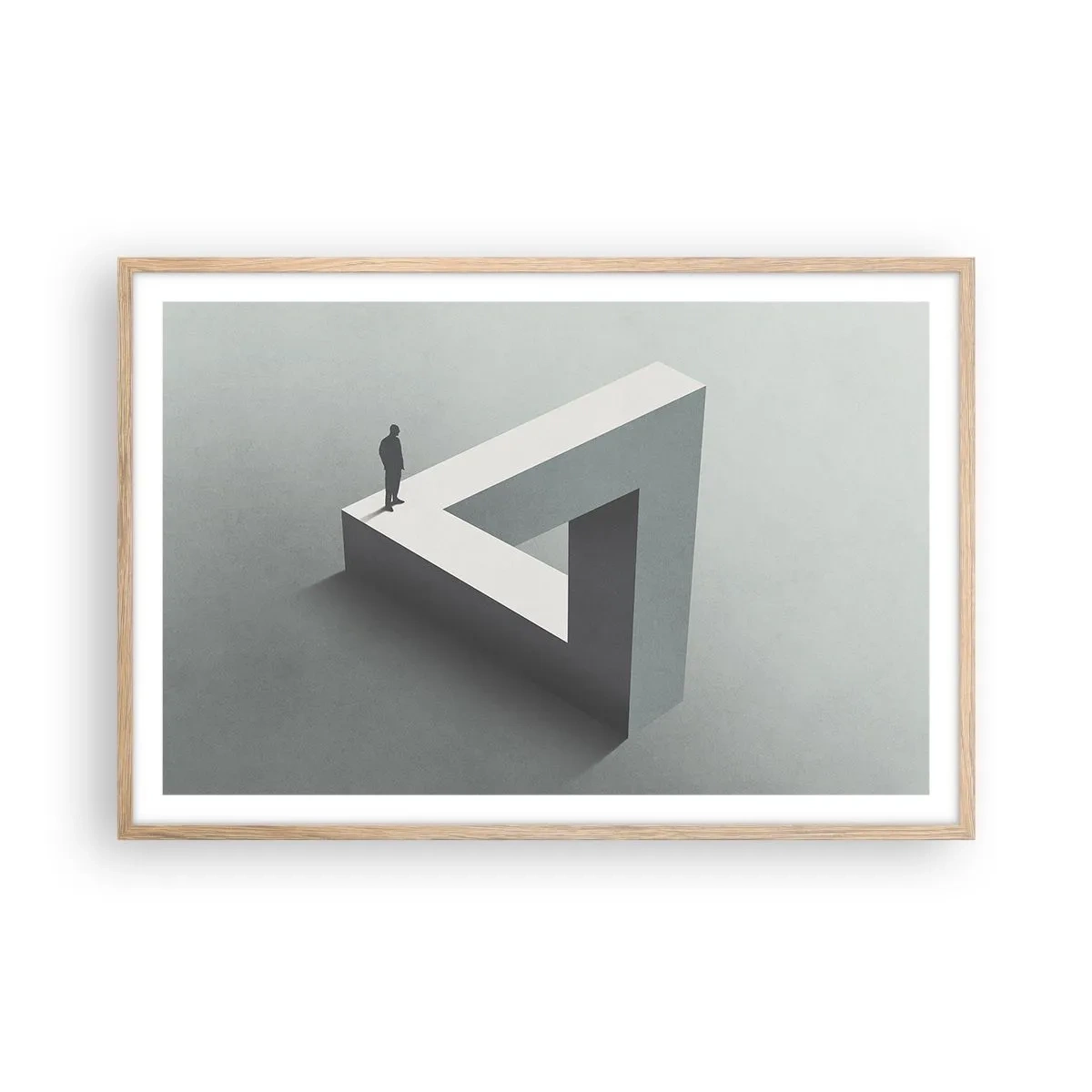 Poster in cornice rovere chiaro - Eppure è possibile - 91x61 cm