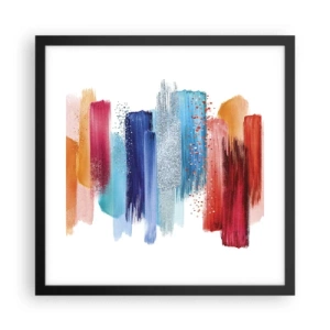 Poster in cornice nera - In alto e in basso - 40x40 cm