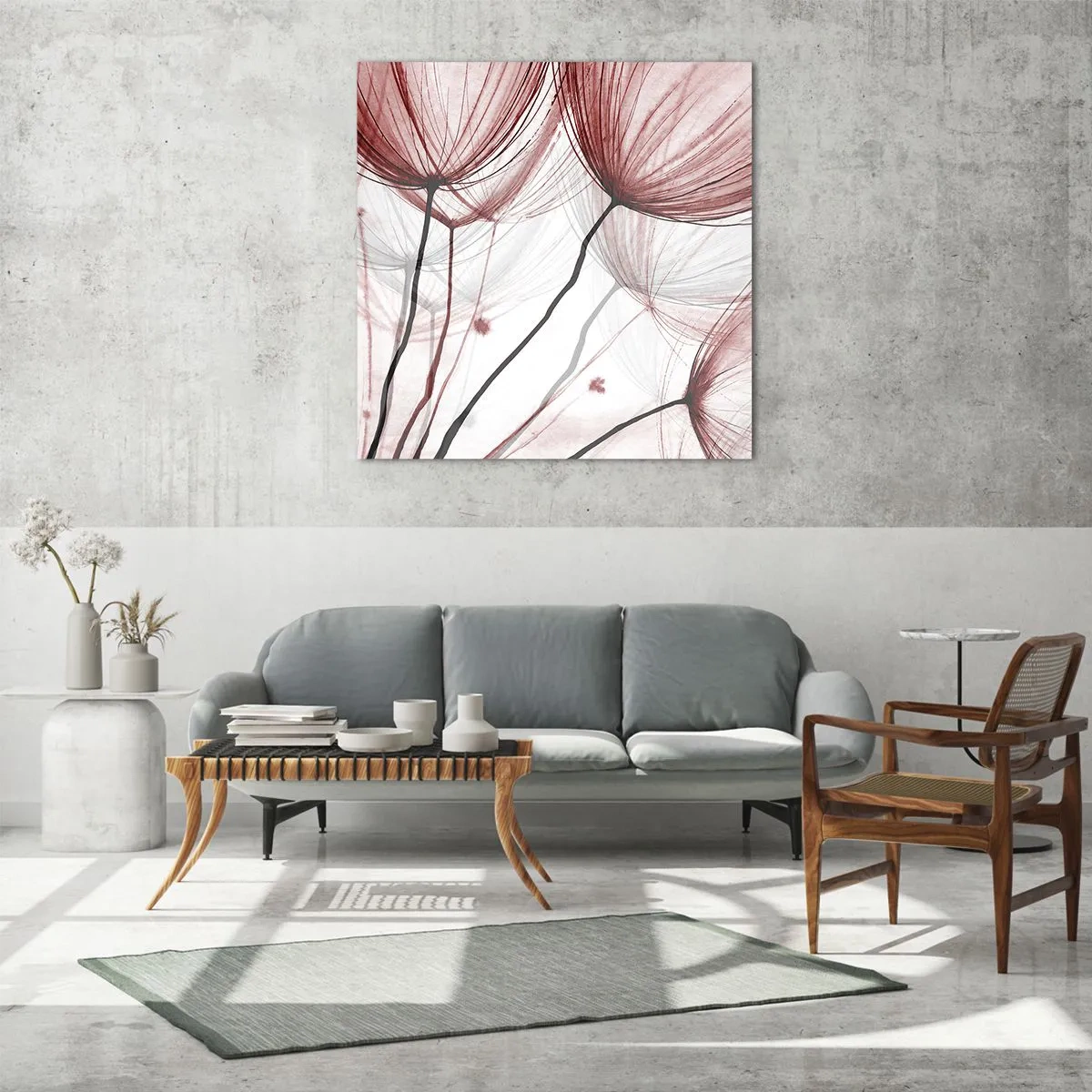 Quadro su vetro - Prima del decollo - 70x70 cm