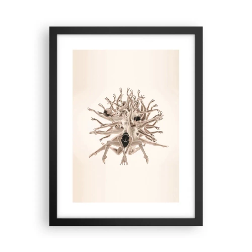 Poster in cornice nera - Fiorendo nella danza - 30x40 cm