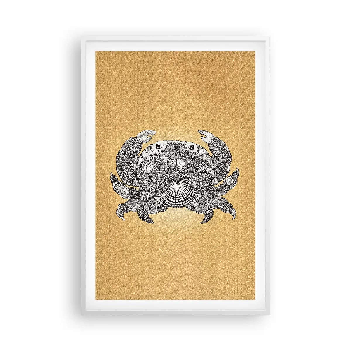 Poster in cornice bianca - I racconti del granchio - 61x91 cm