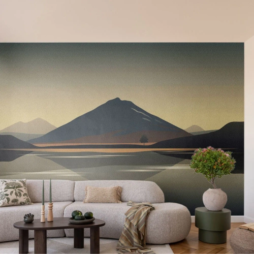 Fotomurali Autoadesivo Deluxe Sticker - Immagine speculare - Iceberg, Pezzo, Paesaggio - 350x256 cm
