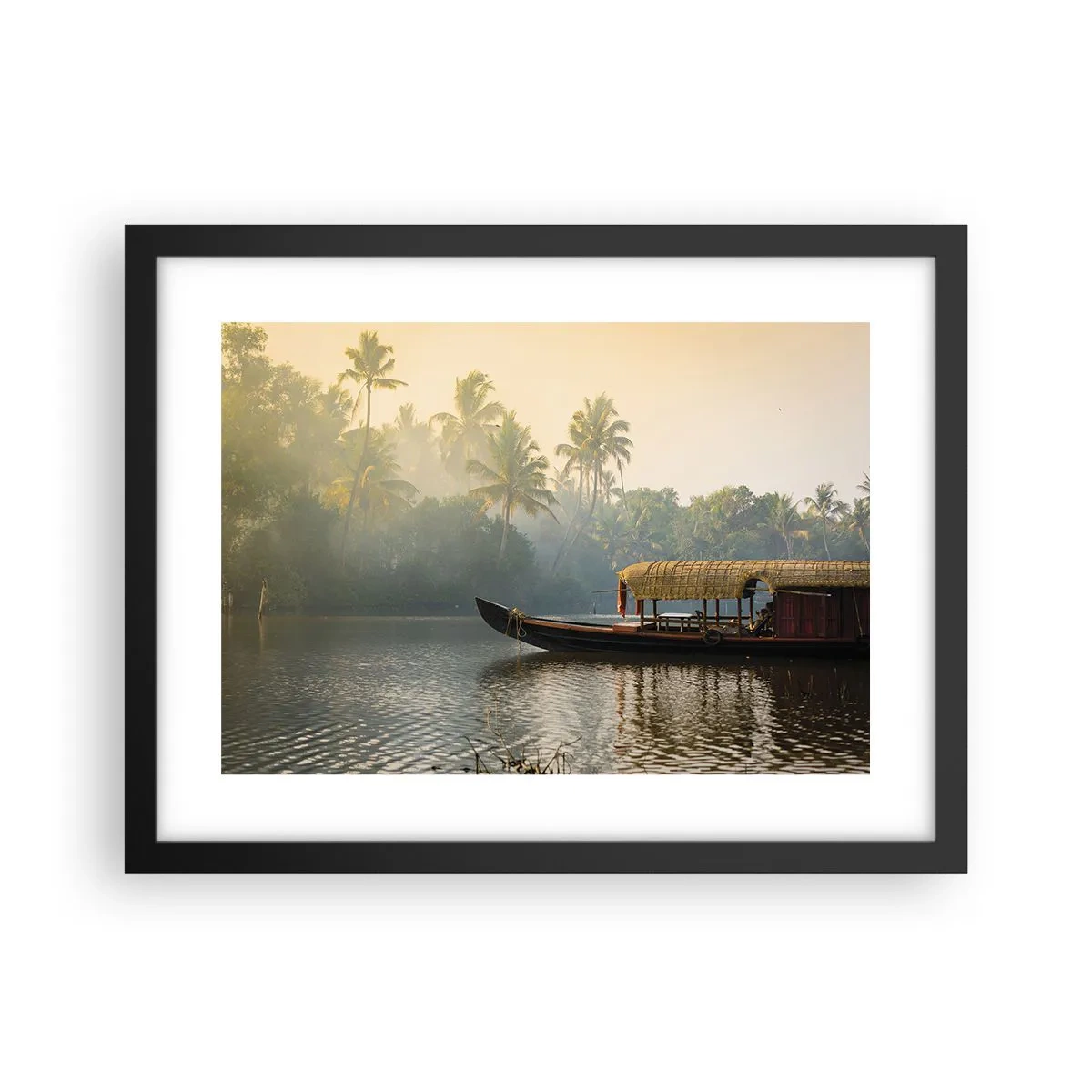 Poster in cornice nera - Casa sul fiume - 40x30 cm