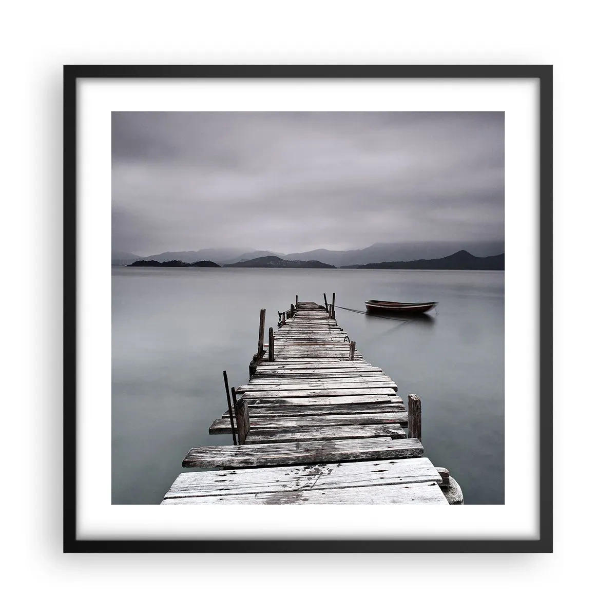 Poster in cornice nera - Domani puoi partire - 50x50 cm